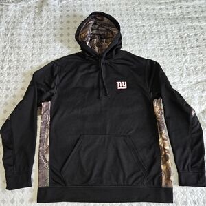 Dunbrooke Black/Realtree Camo New York Giants Logo Ranger Pullover Hoodie Size L